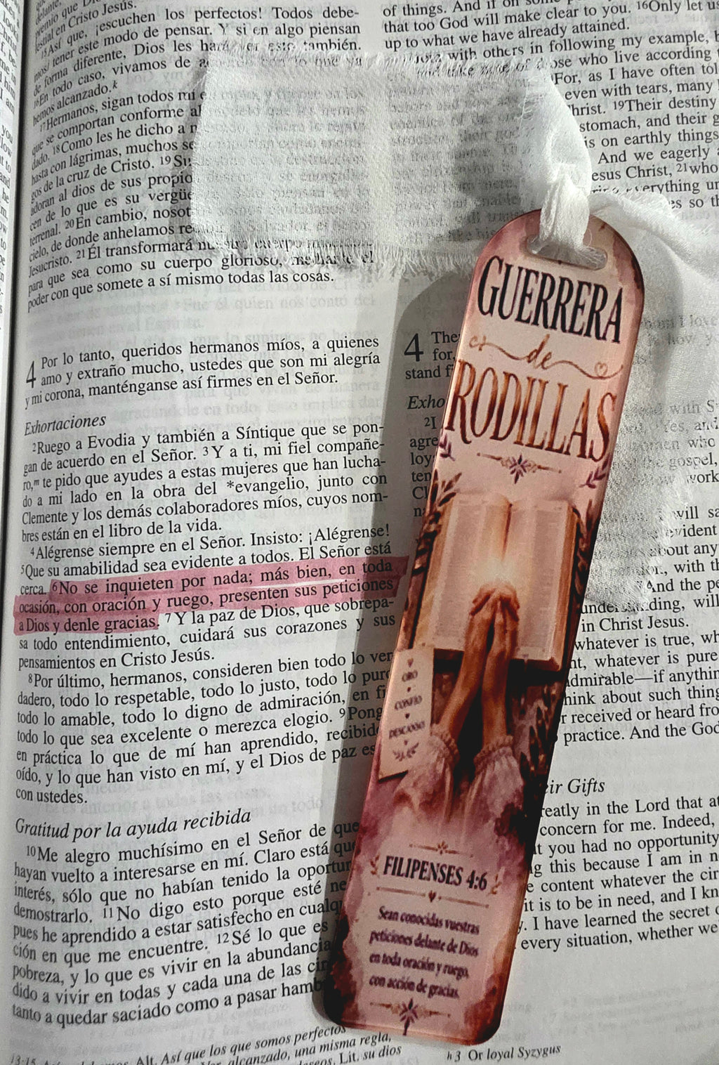 Marcapaginas (bookmarks)- Guerrera de Rodillas