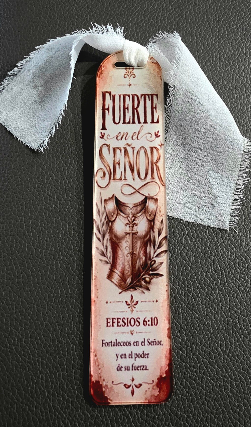 Marcapaginas (bookmark)- Fuerte en el Senor