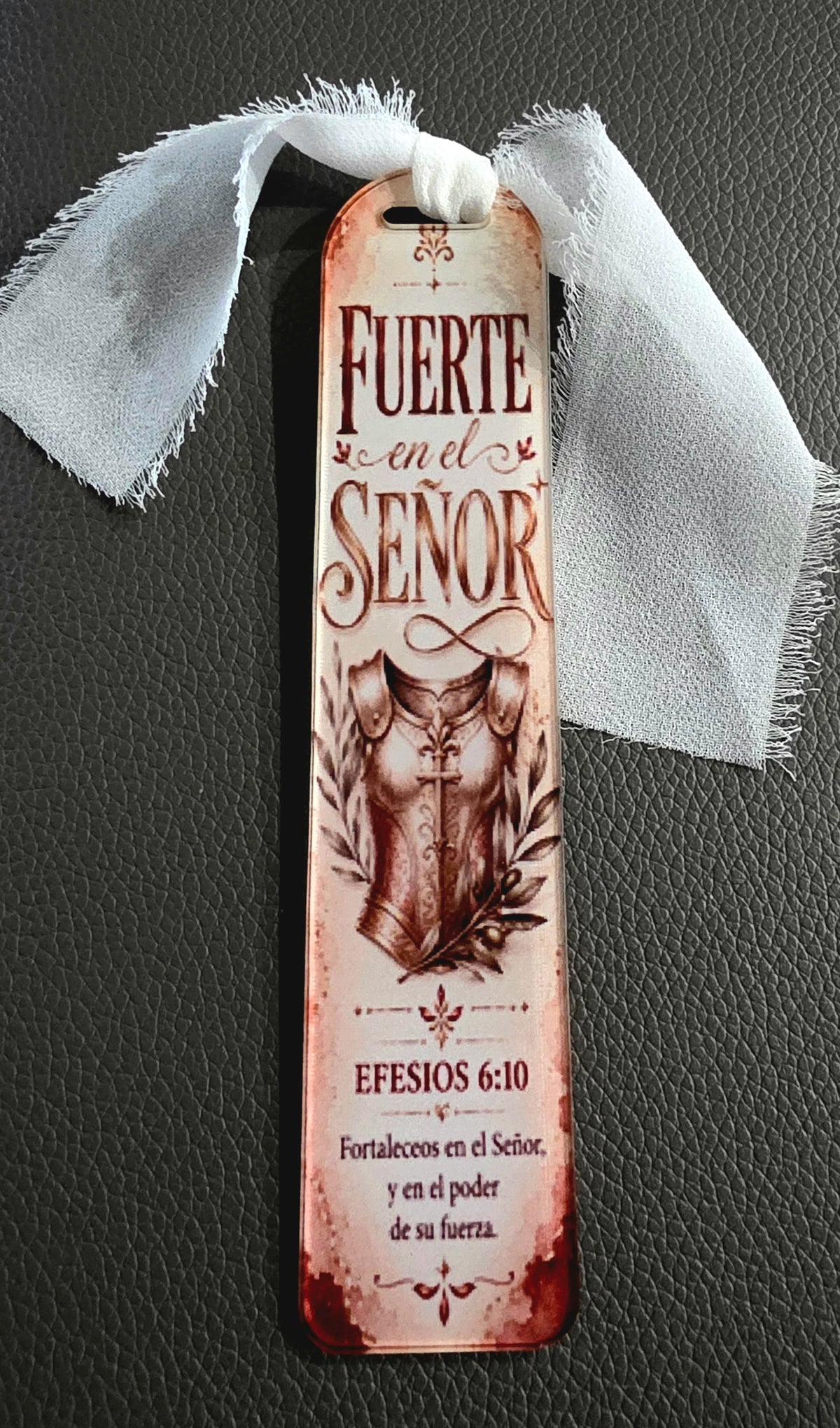 Marcapaginas (bookmark)- Fuerte en el Senor