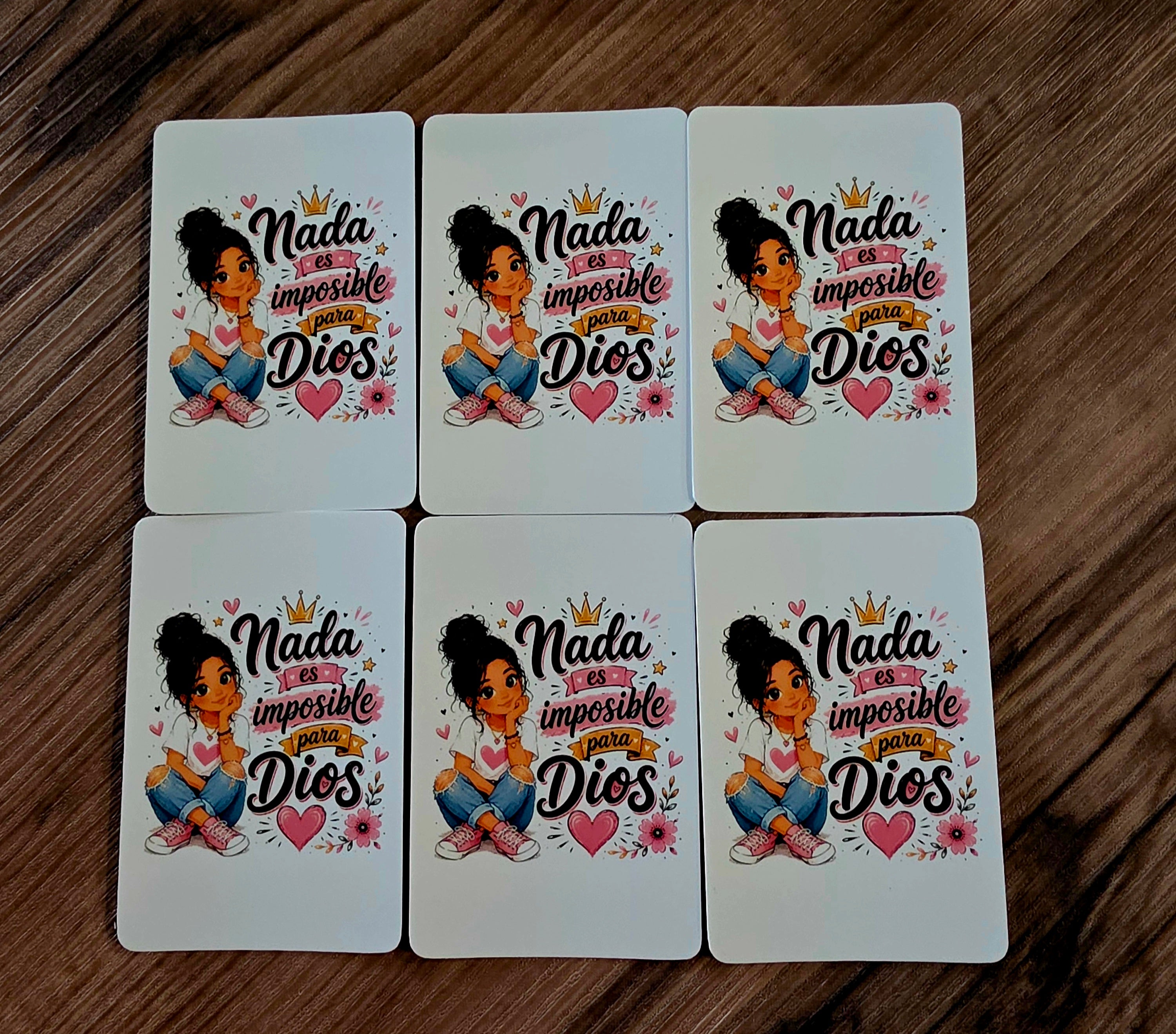 Nada es Imposible para Dios — Sticker Impermeable 6/pk