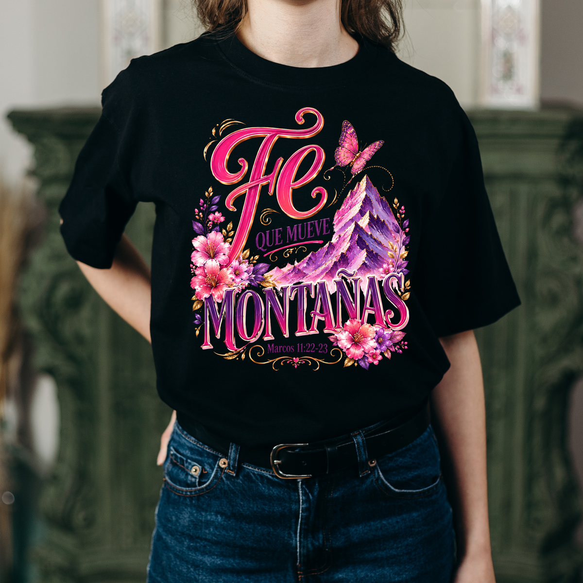 Camiseta “Fe que Mueve Montañas” — Marcos 11:22–23