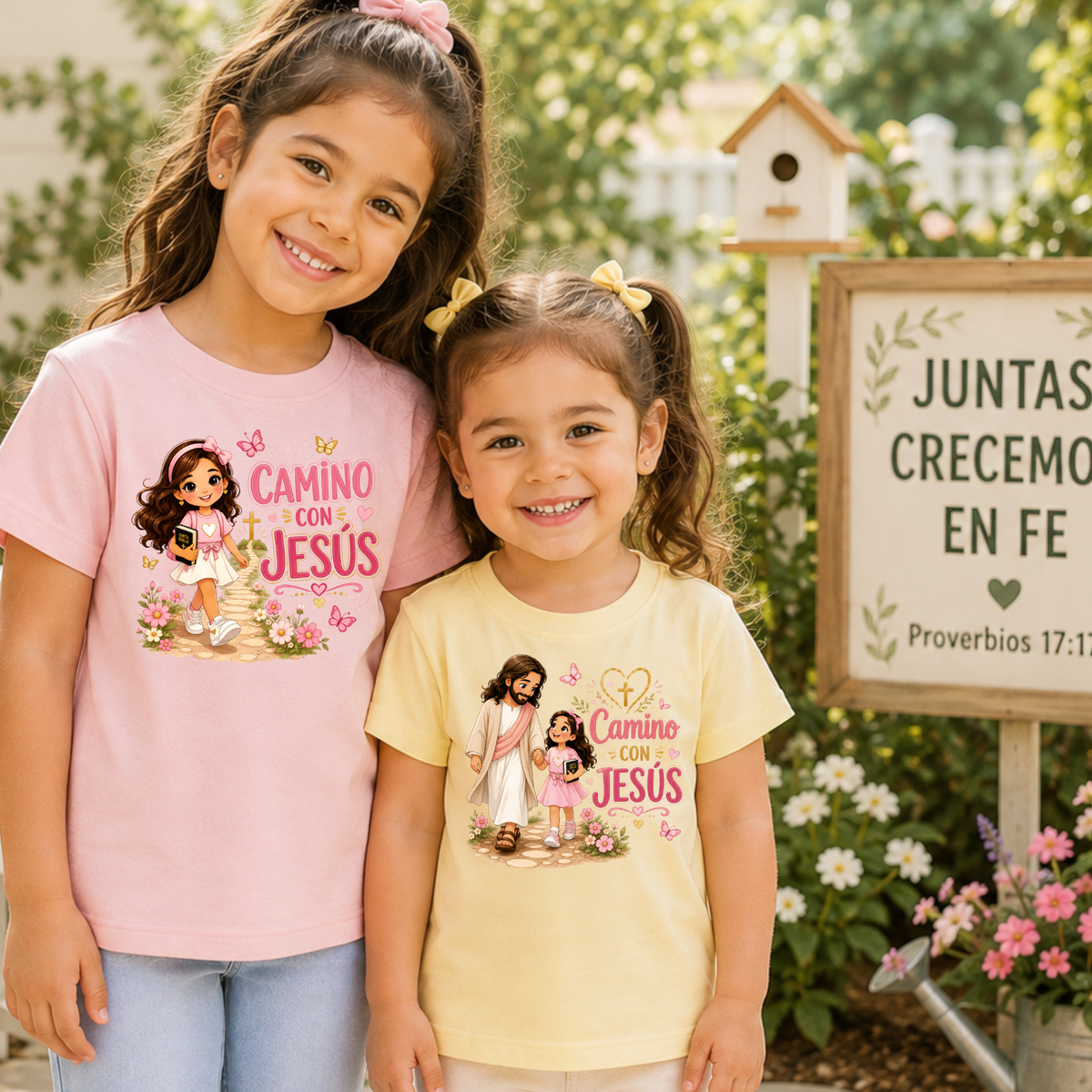 Camiseta Infantil “Camino con Jesús”