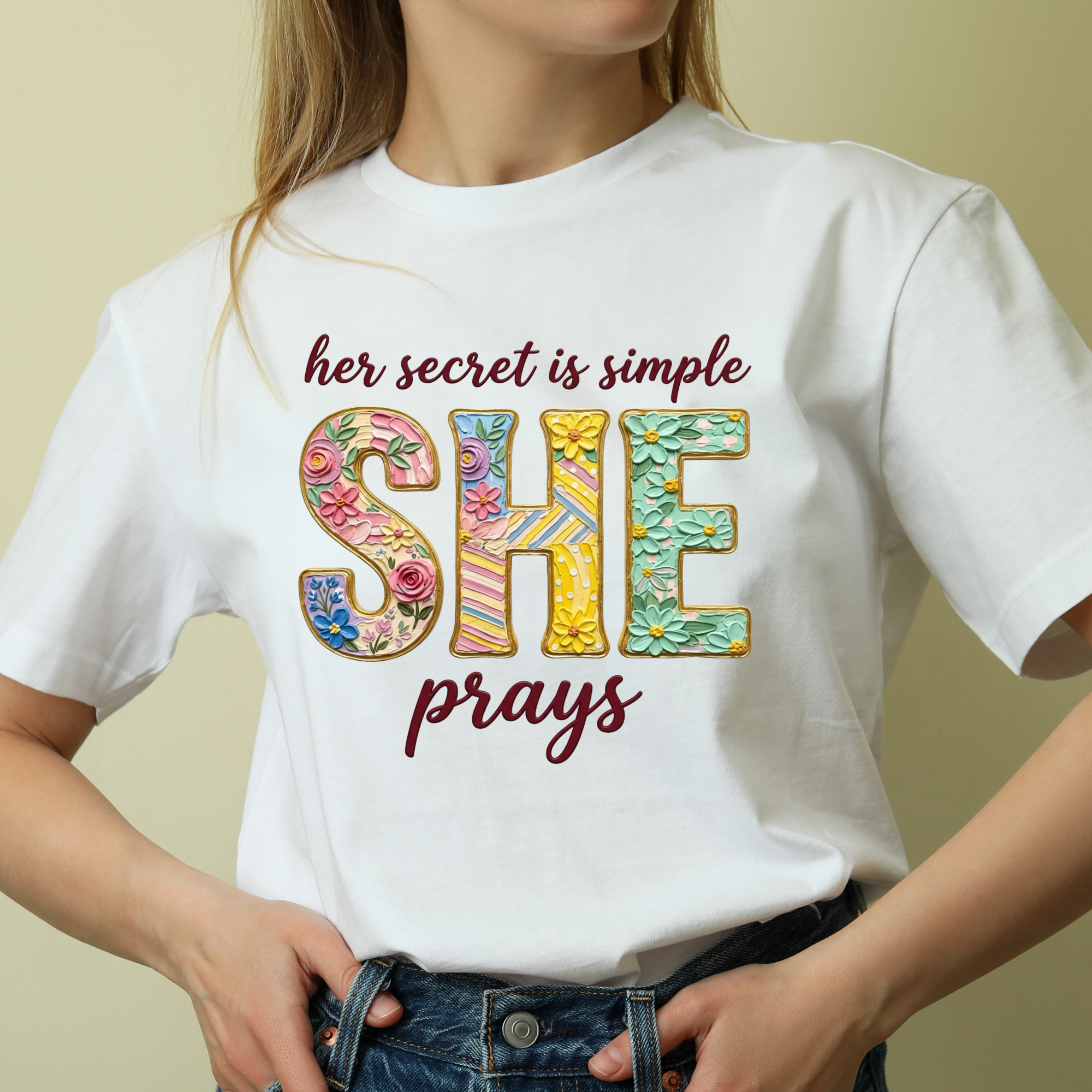 She prays
